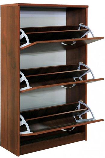 Тумба для взуття Mebel Service ТО-600 3-х дверна 60х26,8х127,2 см Дуб Барокко (27506820) - фото 2 Тумба для взуття Mebel Service ТО-600 3-х дверна 60х26,8х127,2 см Дуб Барокко (27506820) - фото 2