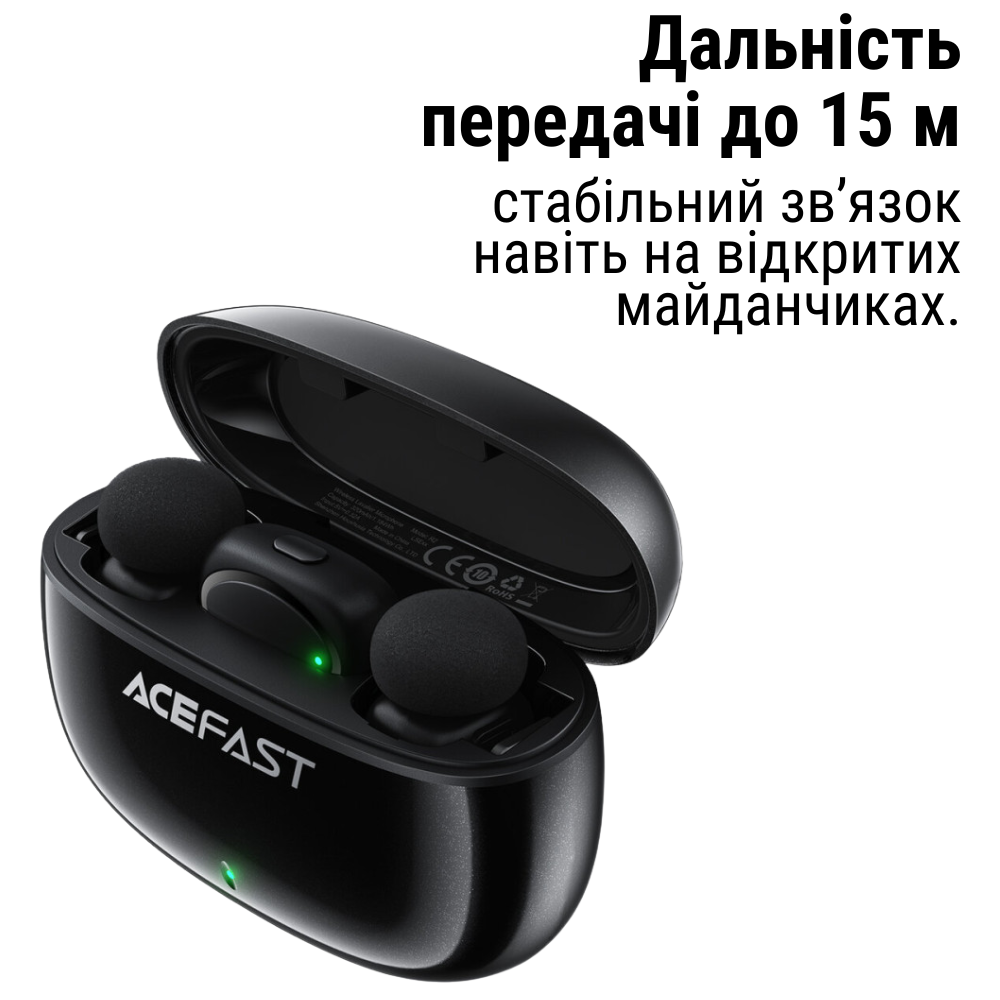 Мікрофон петличний Type-C з шумопоглинанням для Android Acefast (R2) - фото 4 Мікрофон петличний Type-C з шумопоглинанням для Android Acefast (R2) - фото 4