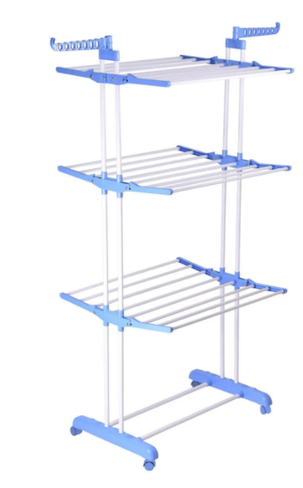 Сушарка для білизни Garment rack with wheels складна багатоярусна