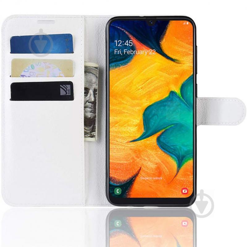 Чохол-книжка Litchie Wallet Samsung Galaxy A20 / Galaxy A30 Білий (hub_lgyv71008) - фото 2