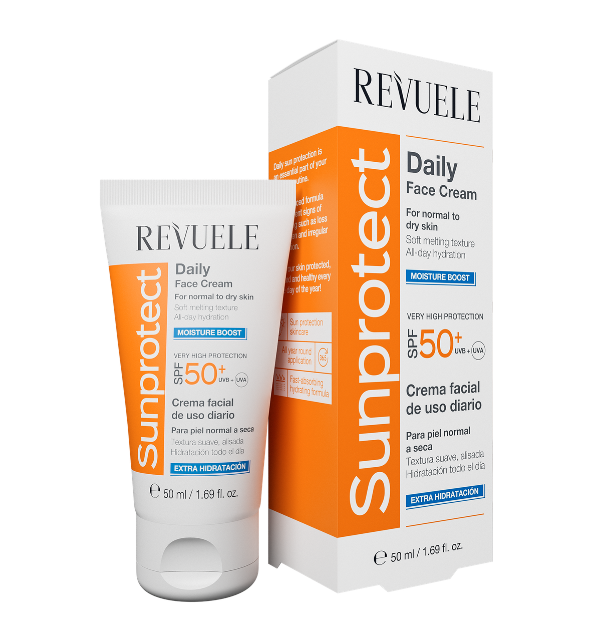 Крем для обличчя Revuele Sunprotect сонцезахисний зволожуючий SPF 50+ 50 мл (2389445888) Крем для обличчя Revuele Sunprotect сонцезахисний зволожуючий SPF 50+ 50 мл (2389445888)