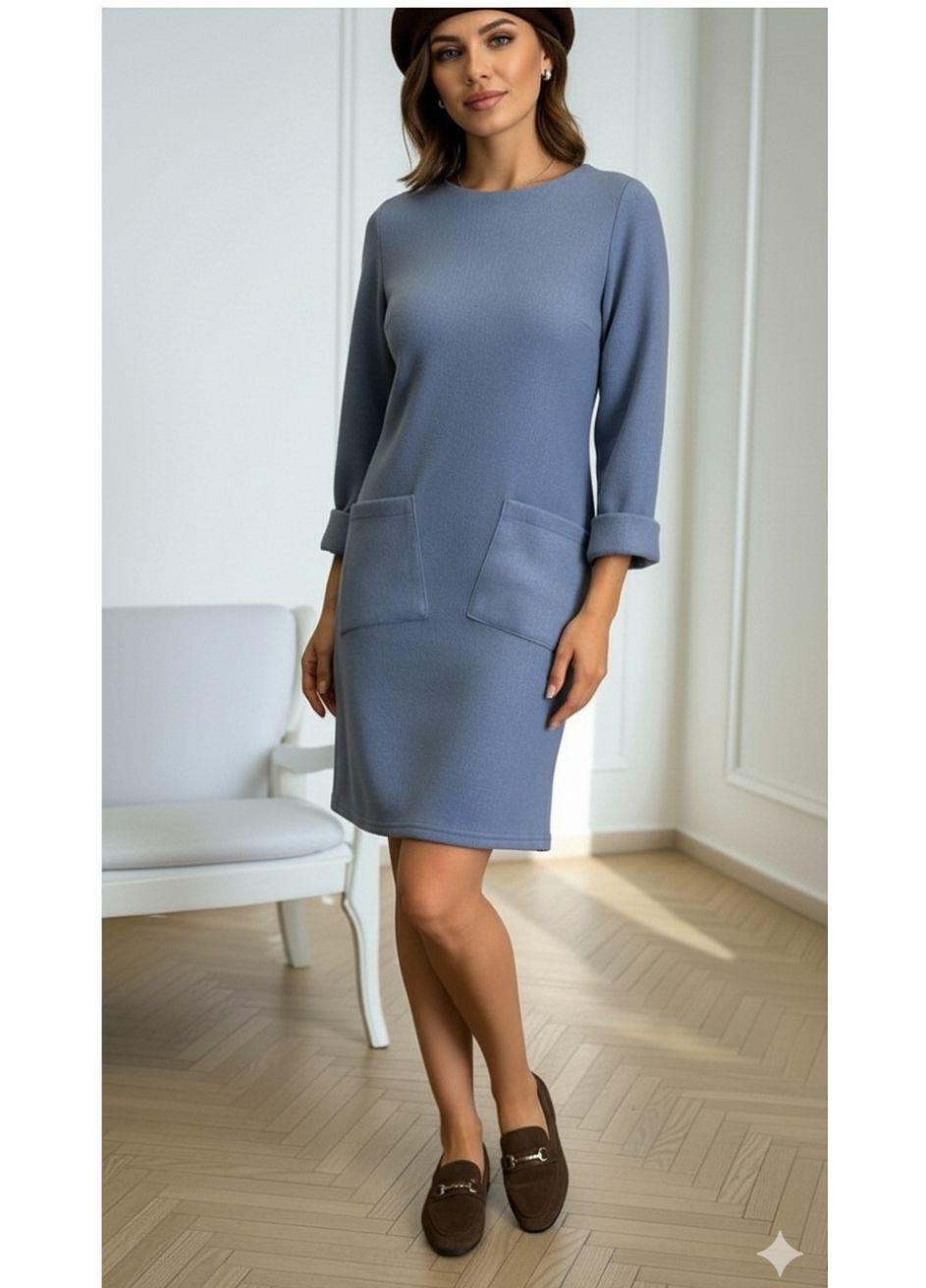 Платье женское трикотажное Anastasimo XS-M Синий (543 синий XS-M) - фото 1 Платье женское трикотажное Anastasimo XS-M Синий (543 синий XS-M) - фото 1