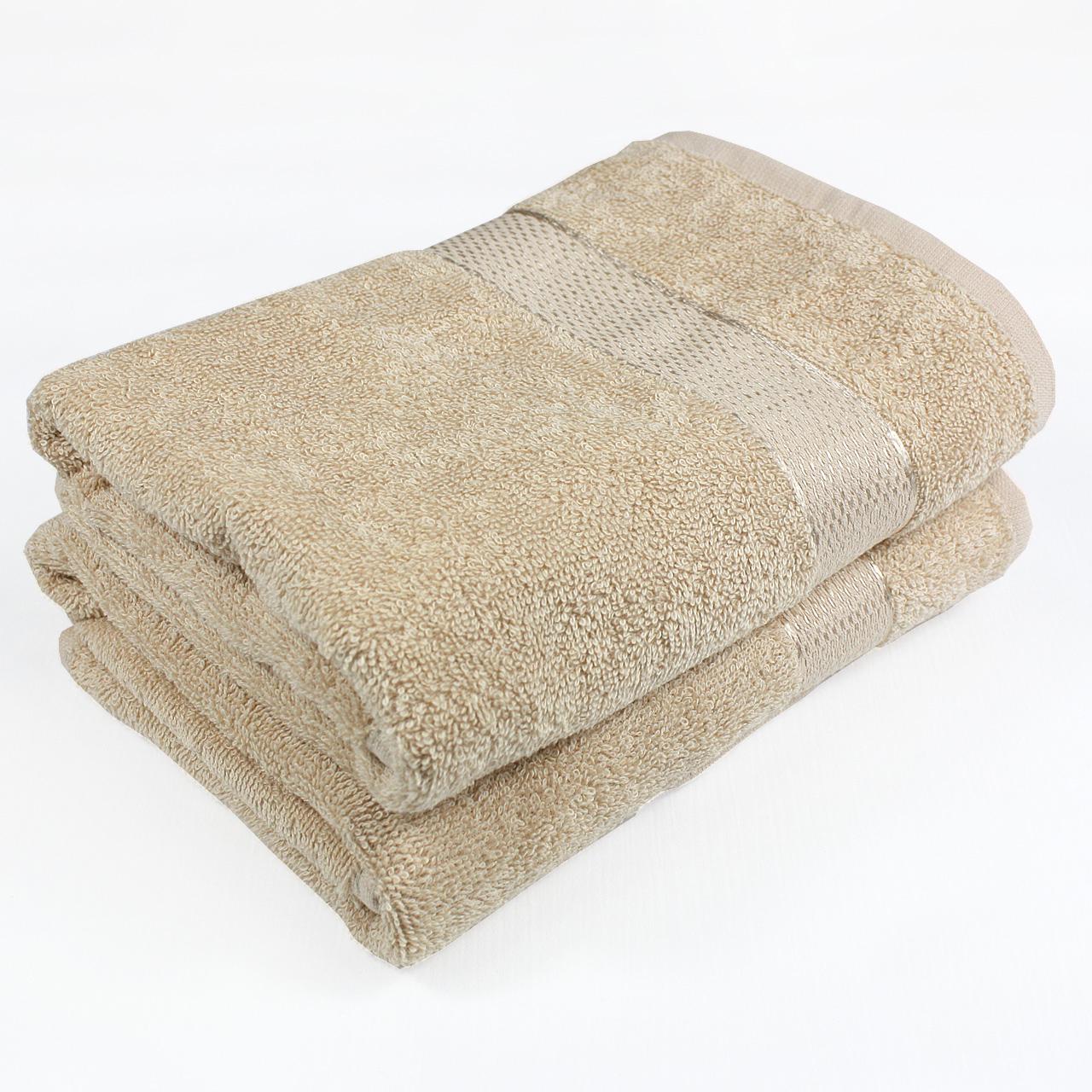 Рушник махровий БС0005 100х150 см Бежевий - фото 1 Рушник махровий БС0005 100х150 см Бежевий - фото 1