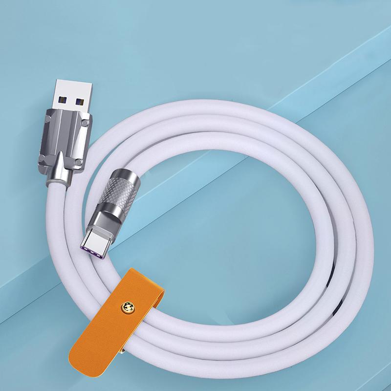 Кабель Type-С - USB 1 м Білий (68-0007) - фото 3