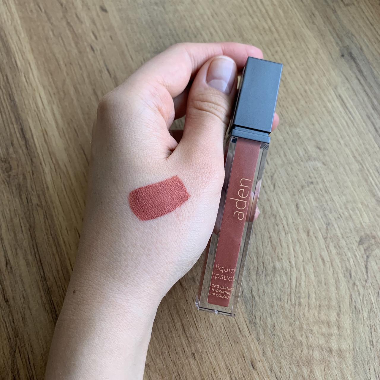 Помада рідка матова Aden Liquid lipstick №18 Ottawa Garnet 7 мл (a121) - фото 2