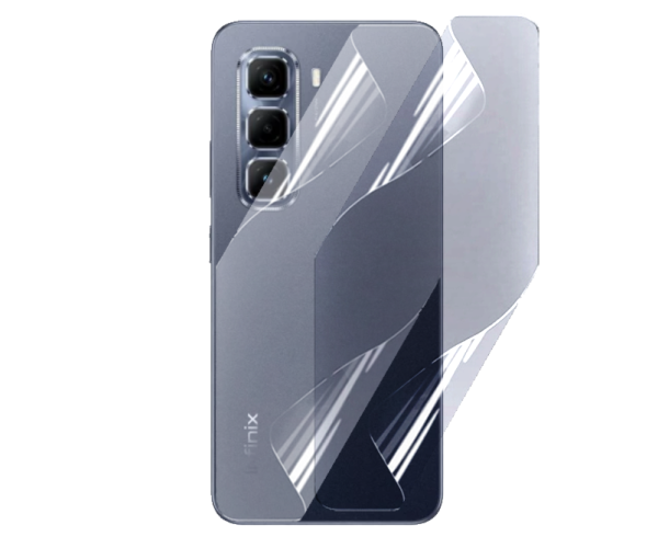 Противоударная гидрогелевая пленка Hydrogel Film для Infinix Hot 50 Pro 4g на заднюю панель, Transparent
