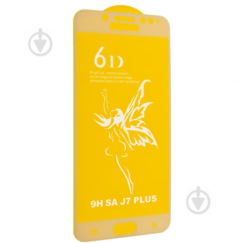 Защитное стекло 6D Premium Glass для Samsung Galaxy J7 Plus SM-C710 White (5822)
