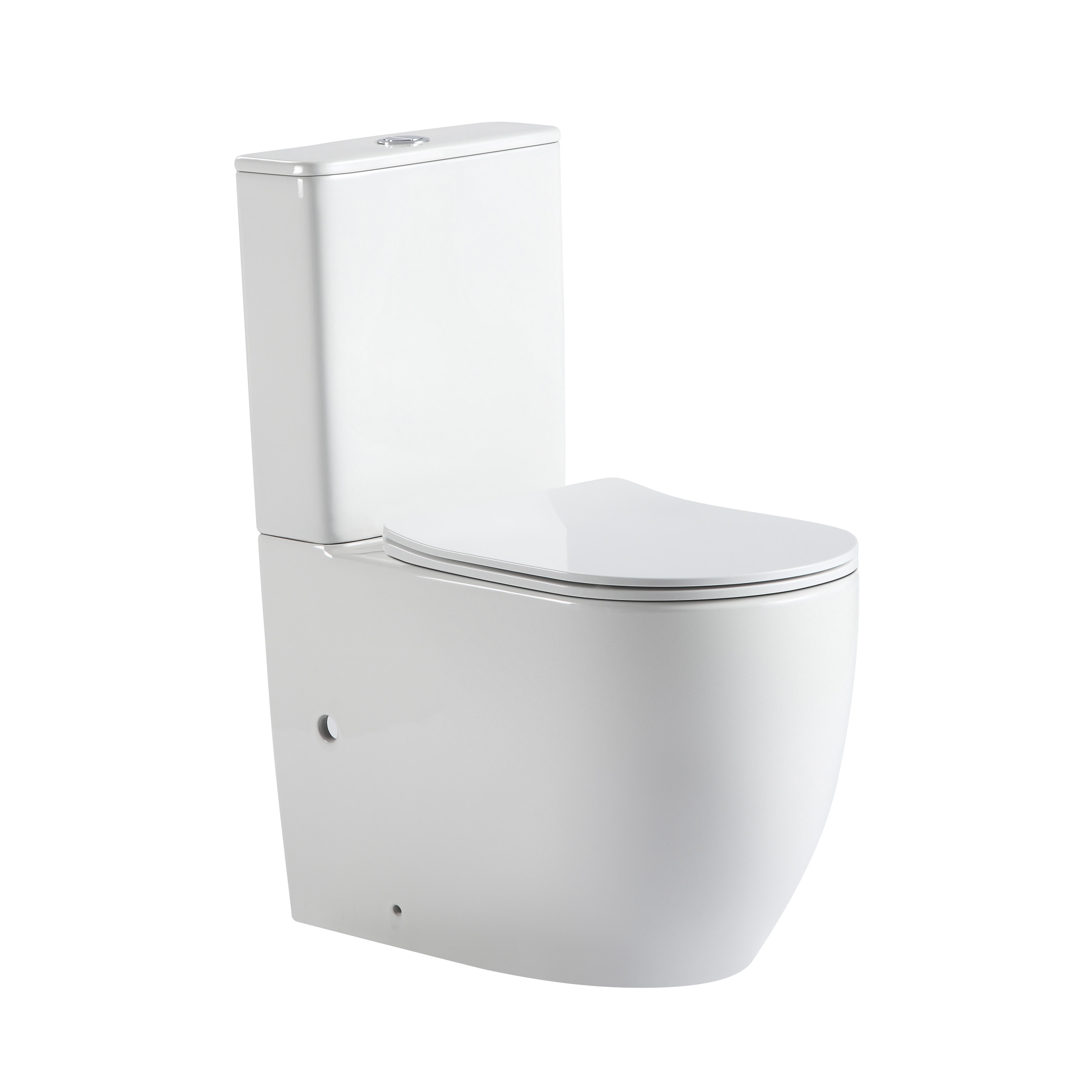 Унітаз підлоговий Qtap Robin New Ultra Quiet QT13226083AW безобідковий з сидінням Soft-close White (SD00052565)