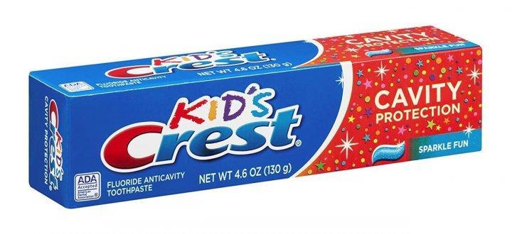 Зубная паста детская с фтором Crest Kids Cavity Protection Sparkle Fun Toothpaste от 2 лет 130 г (.00161)