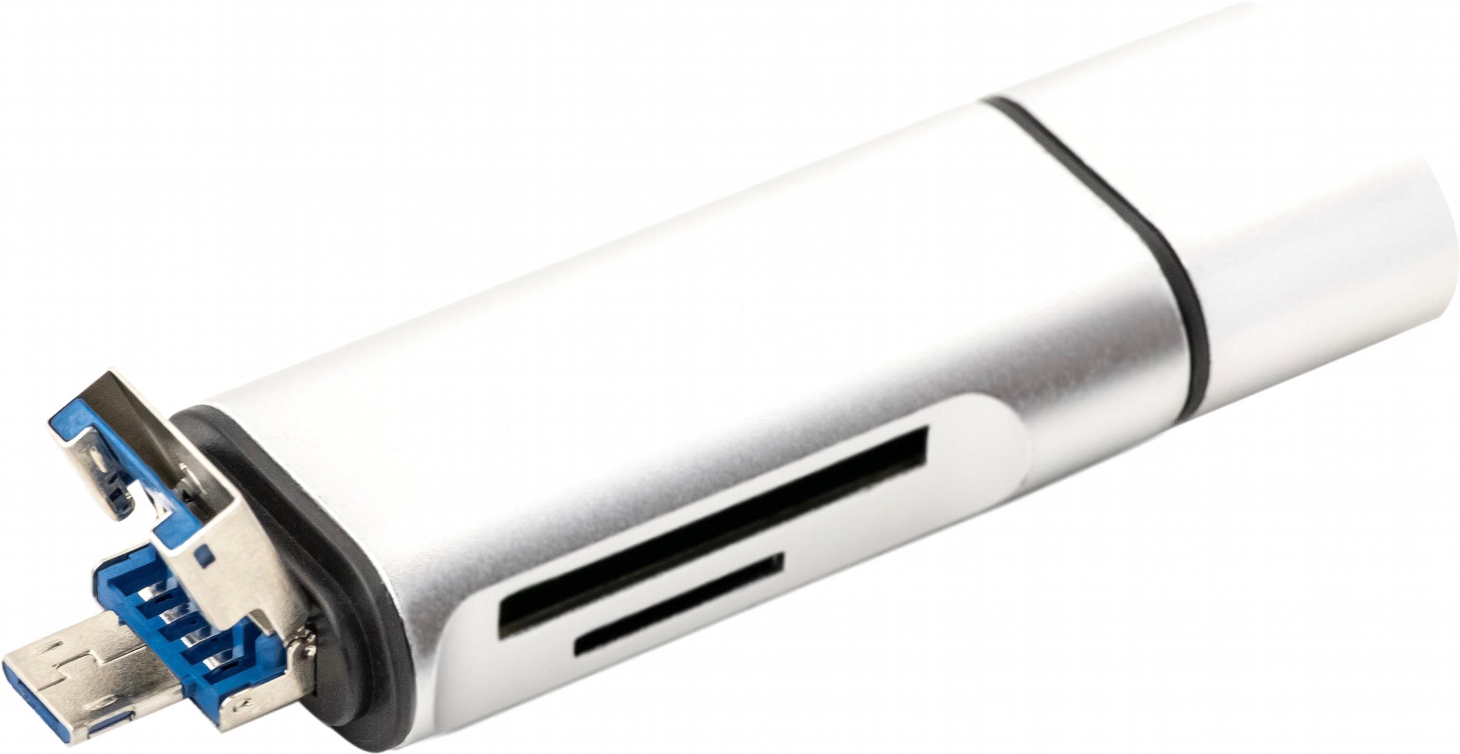 USB XoKo AC 440 Type C USB 3,0 MicroUSB/SD Card Reader (XK AС 440) - фото 3 USB XoKo AC 440 Type C USB 3,0 MicroUSB/SD Card Reader (XK AС 440) - фото 3