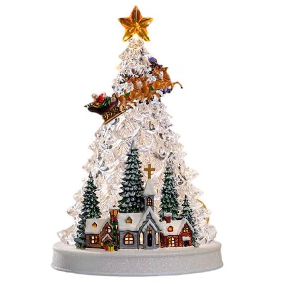 Ночник новогодний XMAS WDL-24080A Елка со звездой с подсветкой (ML-04998)