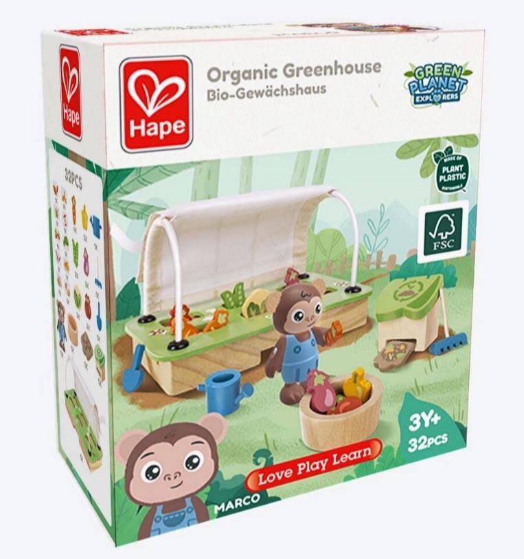 Деревянный набор Hape Органическая теплица E3416 для юных садоводов - фото 9 Деревянный набор Hape Органическая теплица E3416 для юных садоводов - фото 9