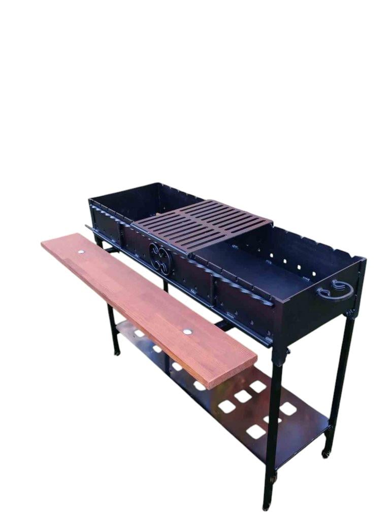 Мангал з решіткою на 20 шампурів зі сталі 4 мм (2341952297)