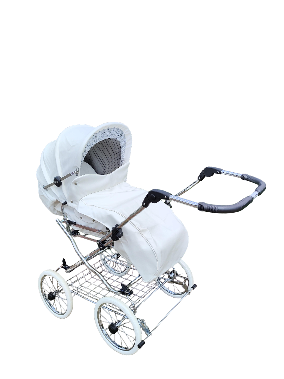 Коляска-трансформер детская Eichhorn Combination Stroller Белый/Серебристо-серый (000005600) - фото 1