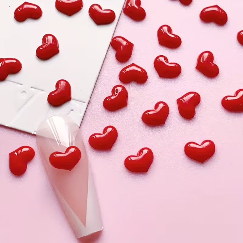 Шармы для ногтей Сердце 20 шт. 6х6 мм (011780)