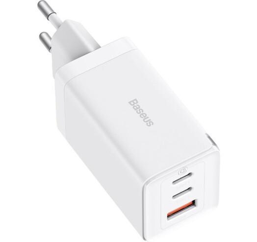 Зарядний пристрій Baseus GaN2 QC4.0/PD3.0 USB/2 100 W 20 V/5 A Type-C 1 м White (CCGP120202) - фото 6