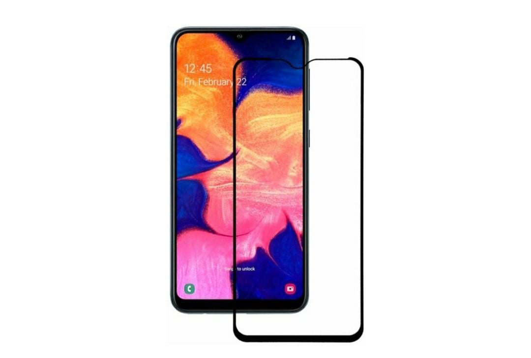 Загартоване захисне скло на Samsung Galaxy A10s (SM-A107) / Чорна рамка