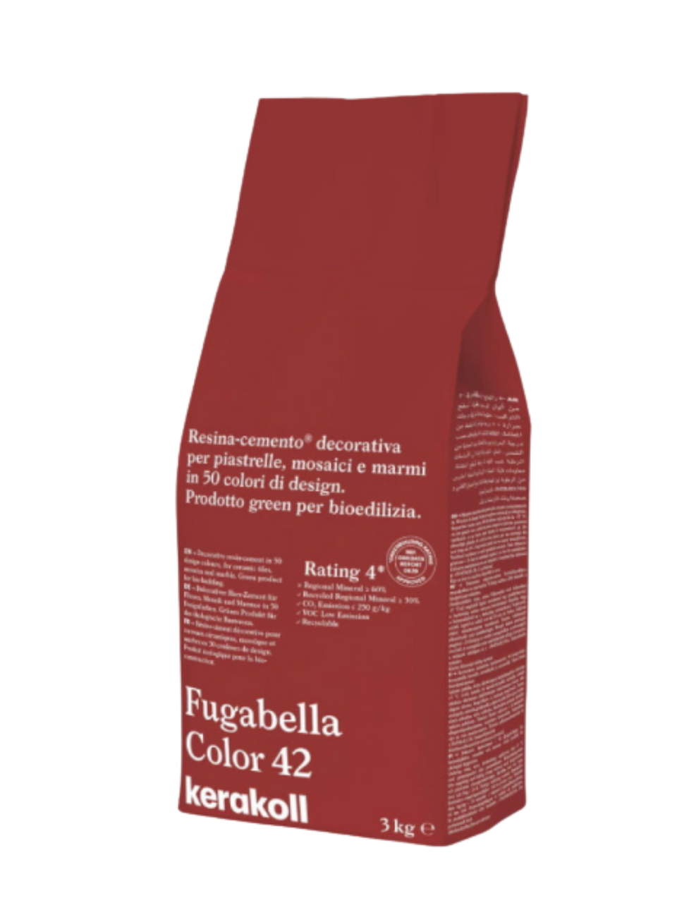 Фуга для швів Kerakoll Fugabella Color-42 3 кг  Червоний (KFG42)