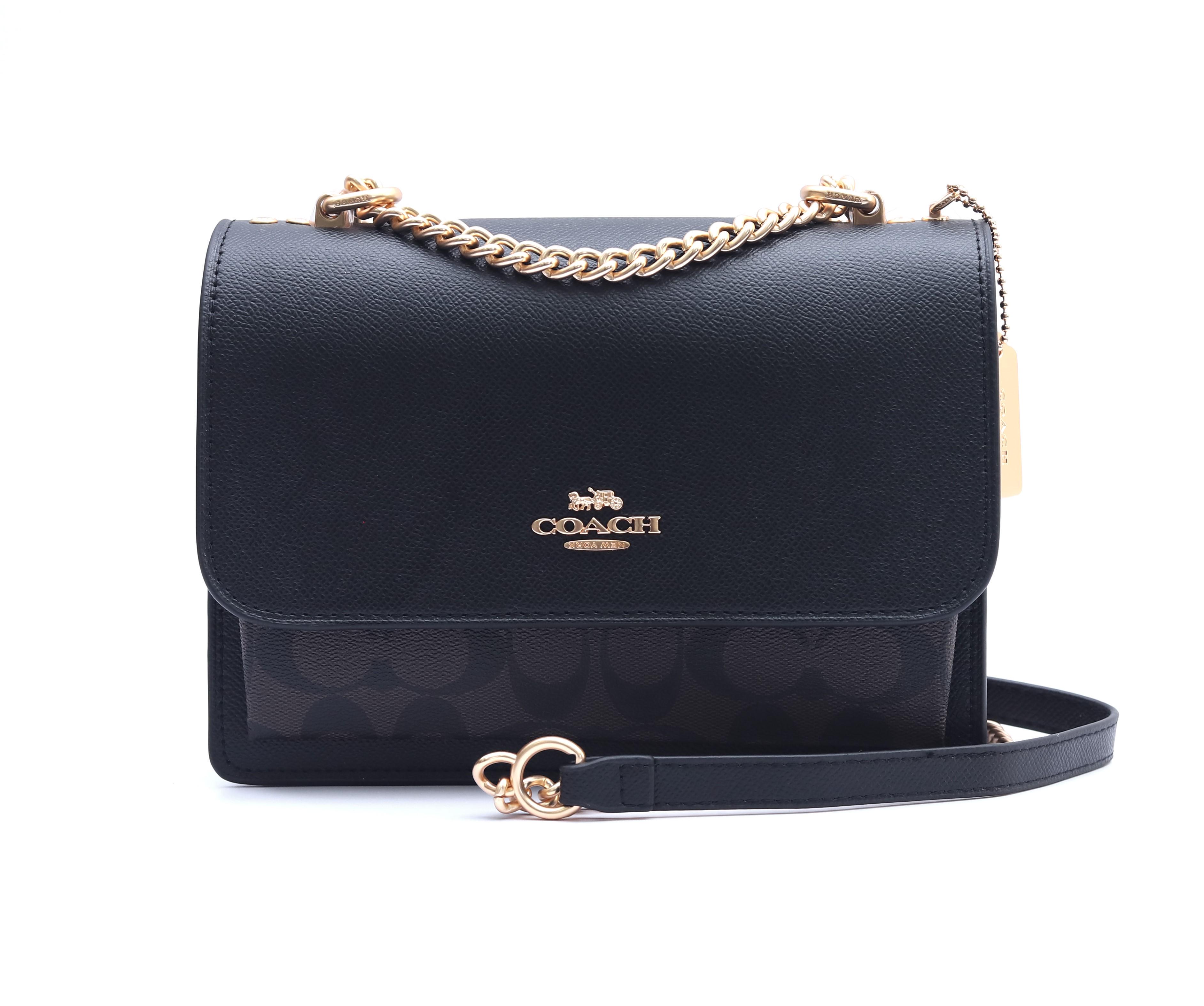 Сумка женская Coach Klare Medium Brown/Black/Gold