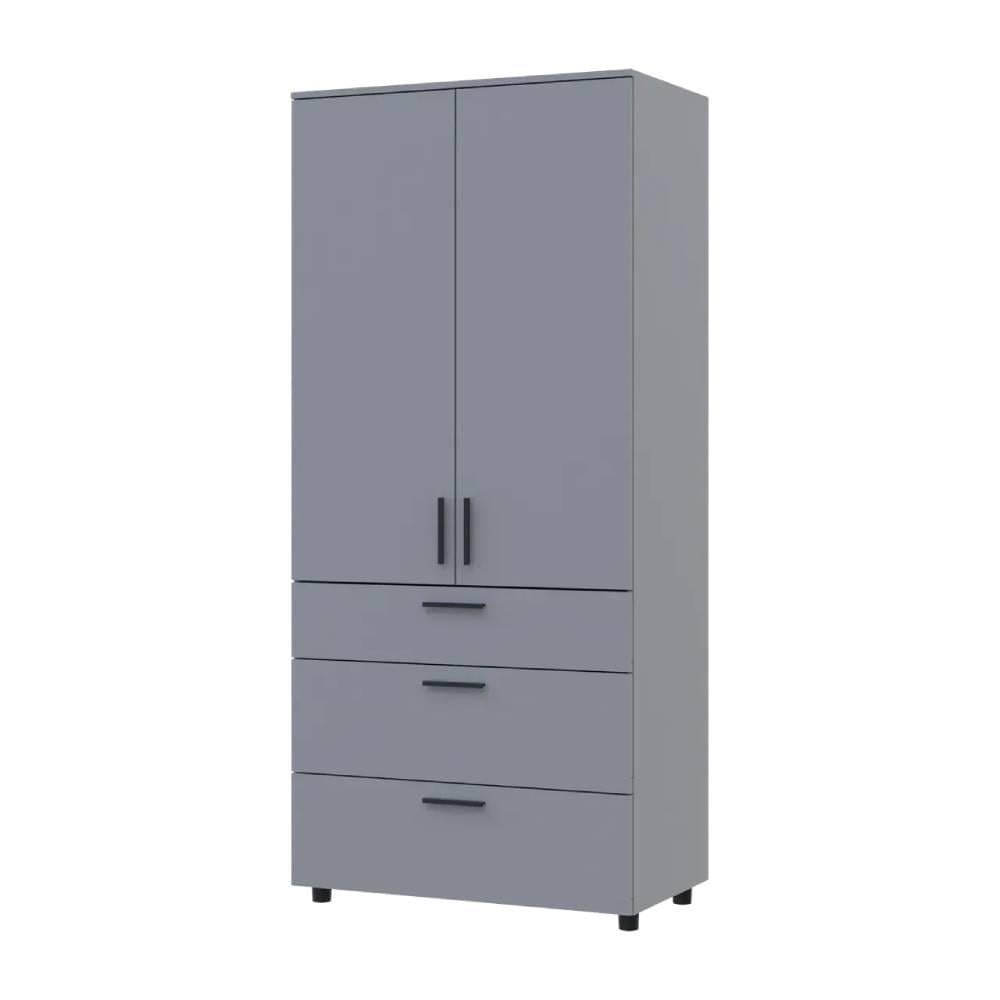 Шкаф для одежды Doros Торн 2 ДСП/3Ш полки 90х51,6х200 см Серый (DRS-012024) Шкаф для одежды Doros Торн 2 ДСП/3Ш полки 90х51,6х200 см Серый (DRS-012024)