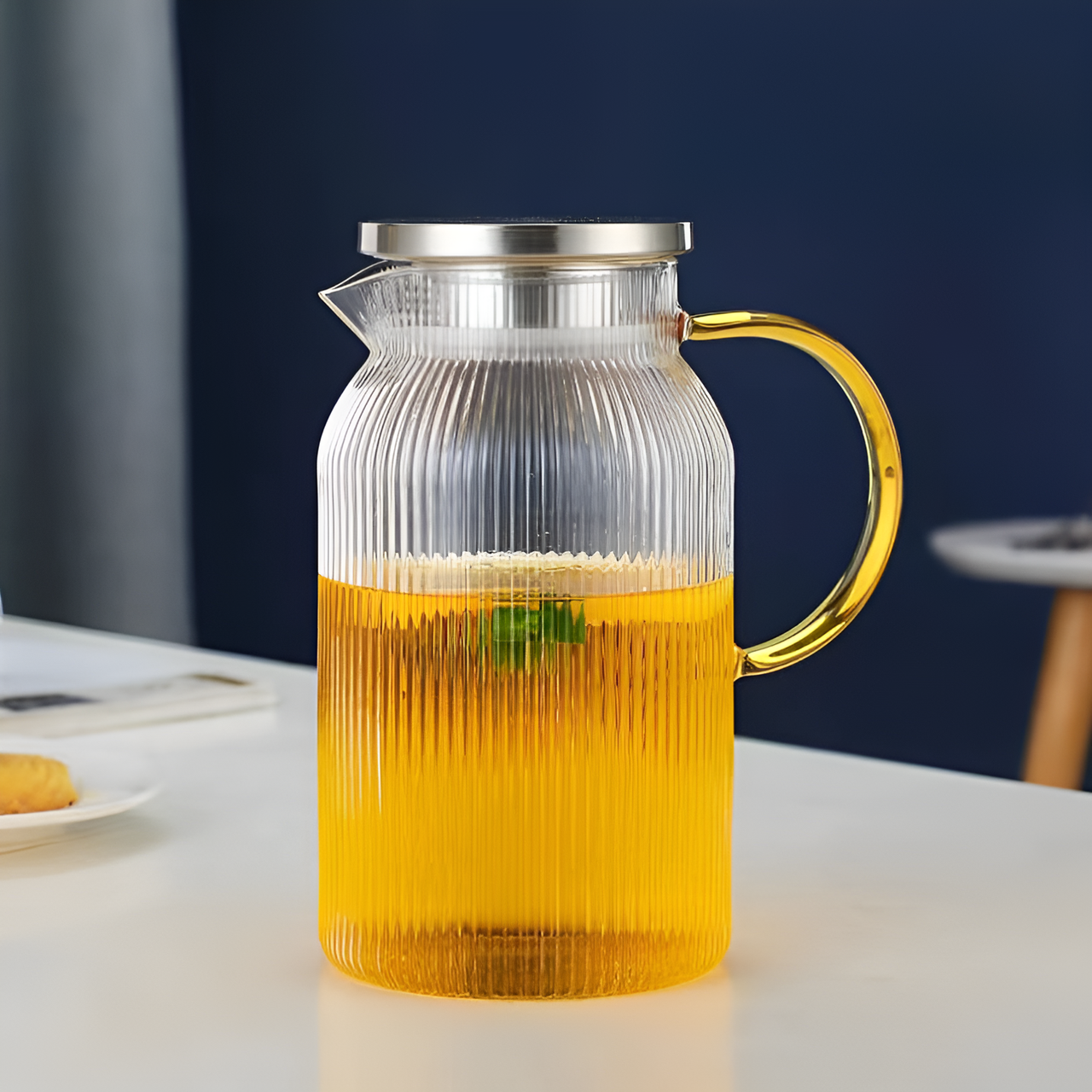 Глечик скляний з кришкою 1,8 л - фото 2