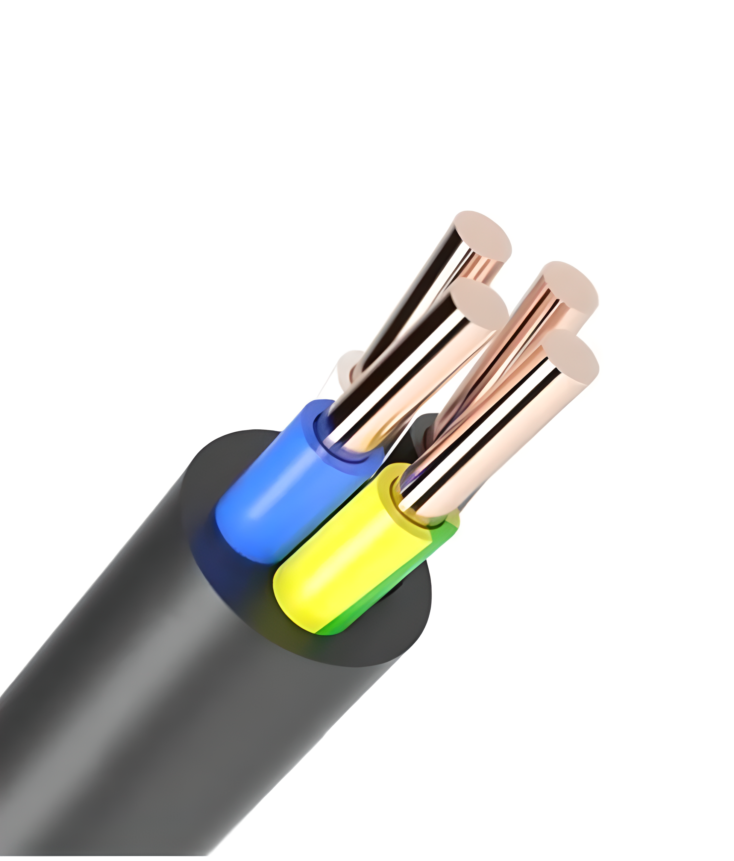Провод ВВГнг-LS 4х10,0 мм² Гост медь бухта 46 м Черный (001725)