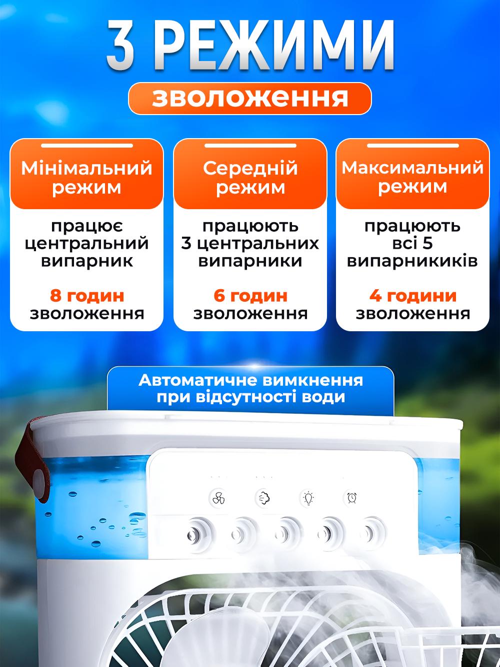 Кондиціонер портативний 3в1 Arranc-o AFS49031 Чорний (42879ff5) - фото 4