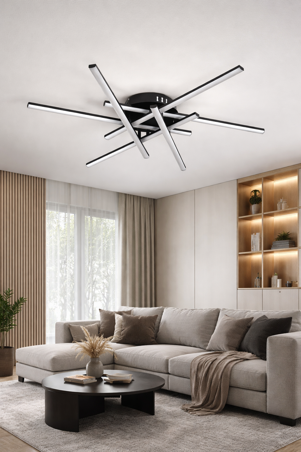 Люстра Matrix Rays LED белый свет 55W (20268/6ВК)