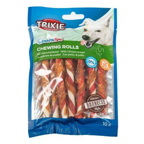 Ласощі паличка Trixie Denta Fun Chewing Rolls для собак для чищення зубів курка Ласощі паличка Trixie Denta Fun Chewing Rolls для собак для чищення зубів курка