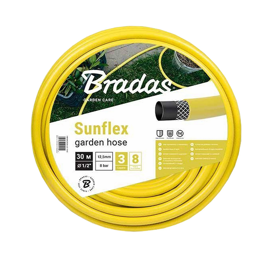 Шланг для полива Bradas WMS1/230 SUNFLEX 1/2″ 30 м Желтый (000025665) Шланг для полива Bradas WMS1/230 SUNFLEX 1/2″ 30 м Желтый (000025665)