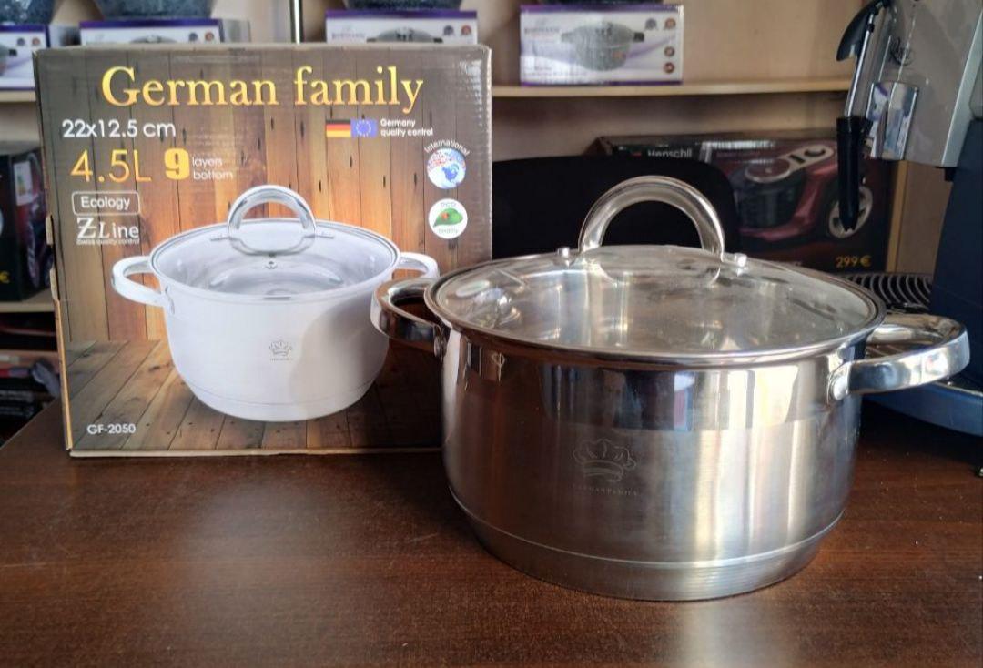 Каструля з кришкою German Family GF-2050 з нержавіючої сталі 4,5 л (GF-2050) - фото 6 Каструля з кришкою German Family GF-2050 з нержавіючої сталі 4,5 л (GF-2050) - фото 6