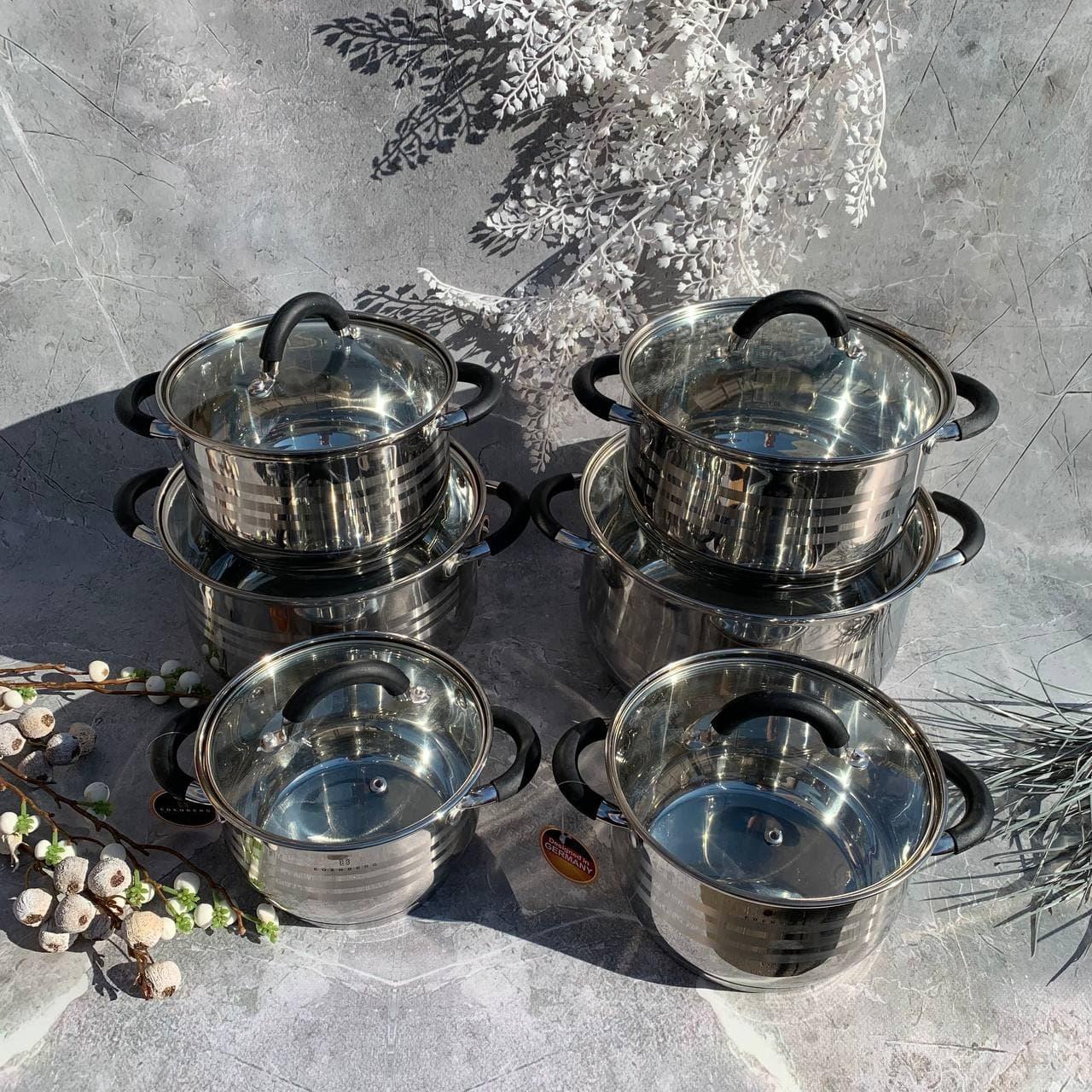 Набір каструль Edenberg EB-2414 12 пр. - фото 2