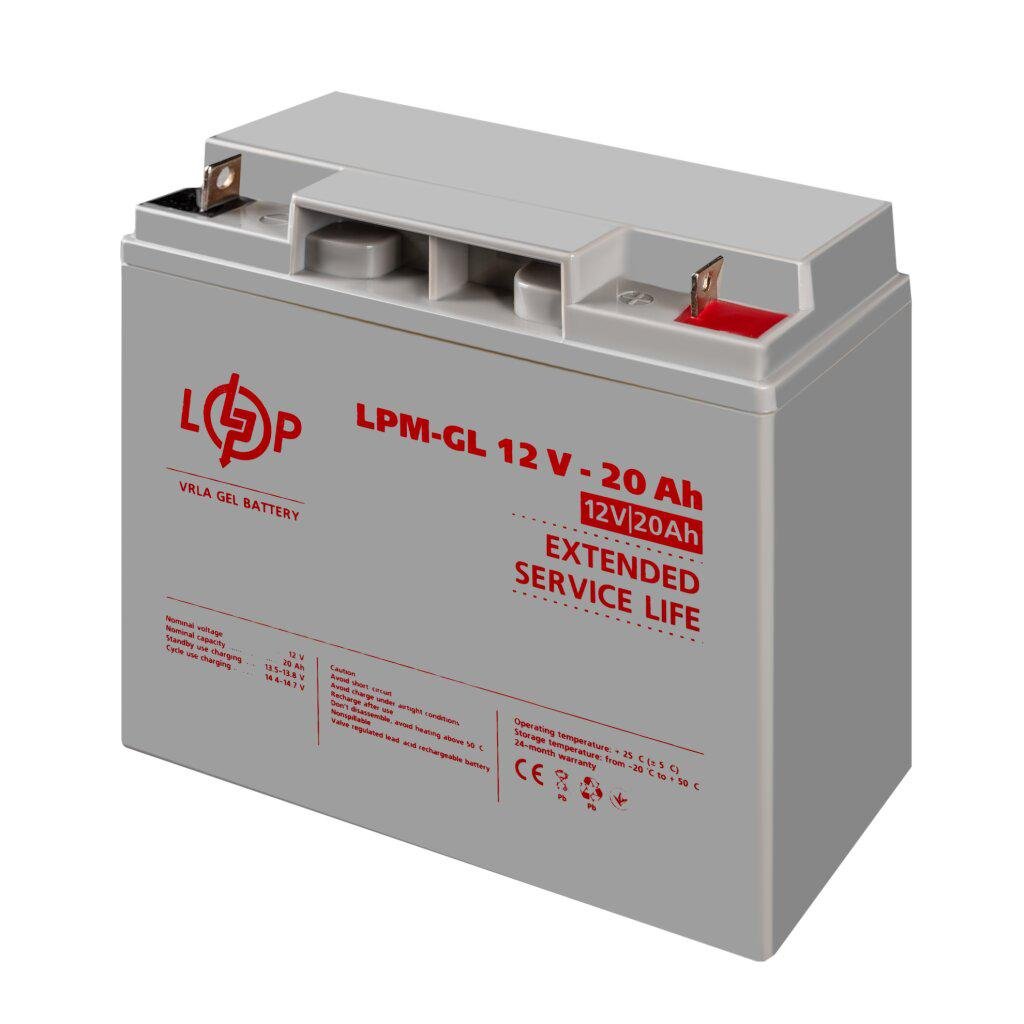 Акумулятор гелевий LogicPower LPM-GL 12V 20 Ah (5214)