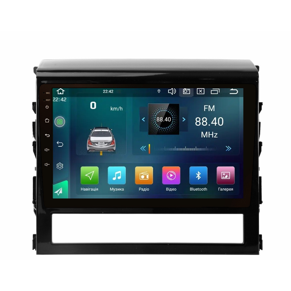 Магнитола штатная CYCLONE C9 CPL GSM Carplay 2/32 GB 4G для Toyota Land Cruiser 200 2015-2019 г. (AR-81634)