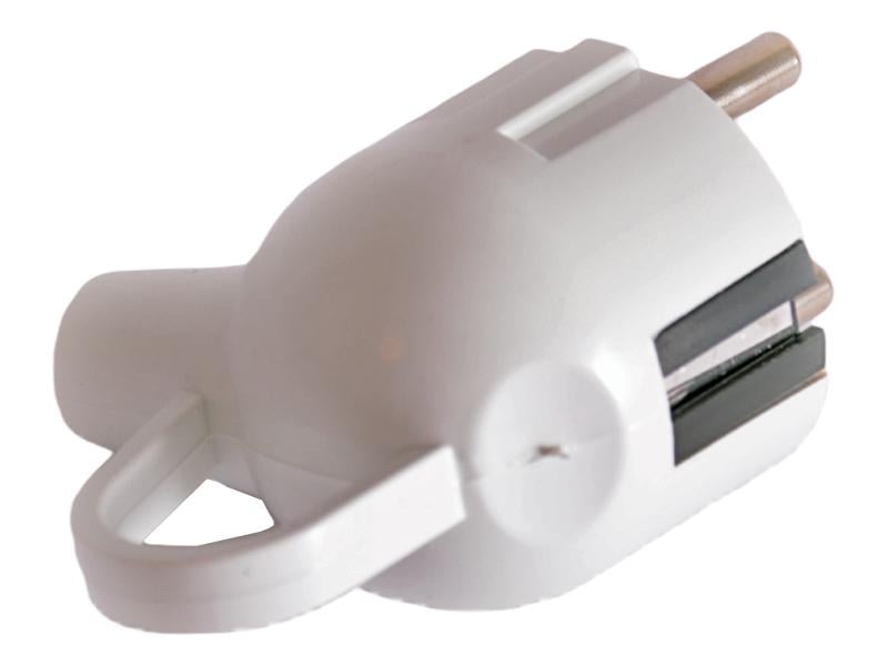 Вилка з заземленням Lemanso LMA030 з вушком (4754) - фото 2