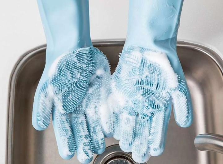 Перчатки силиконовые Jordan&Judy Silicone Gloves Blue - фото 5