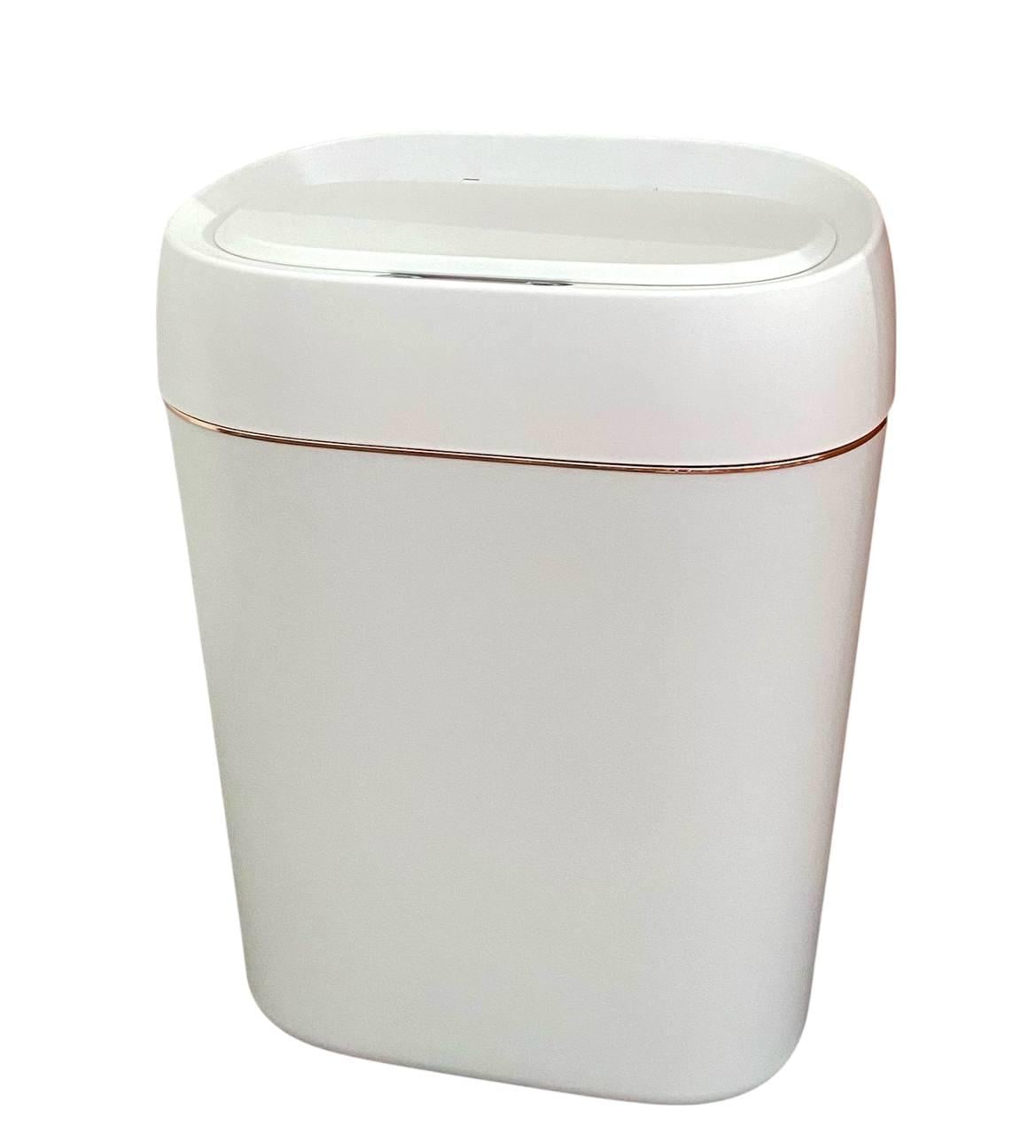 Ведро для мусора Smart Trash Can с сенсорной крышкой и автоматическим датчиком движения 13 л Белый (32464611)