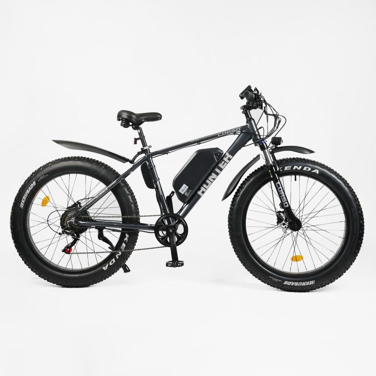 Електровелосипед Corso Hunter 500W Сірий (2734405152)