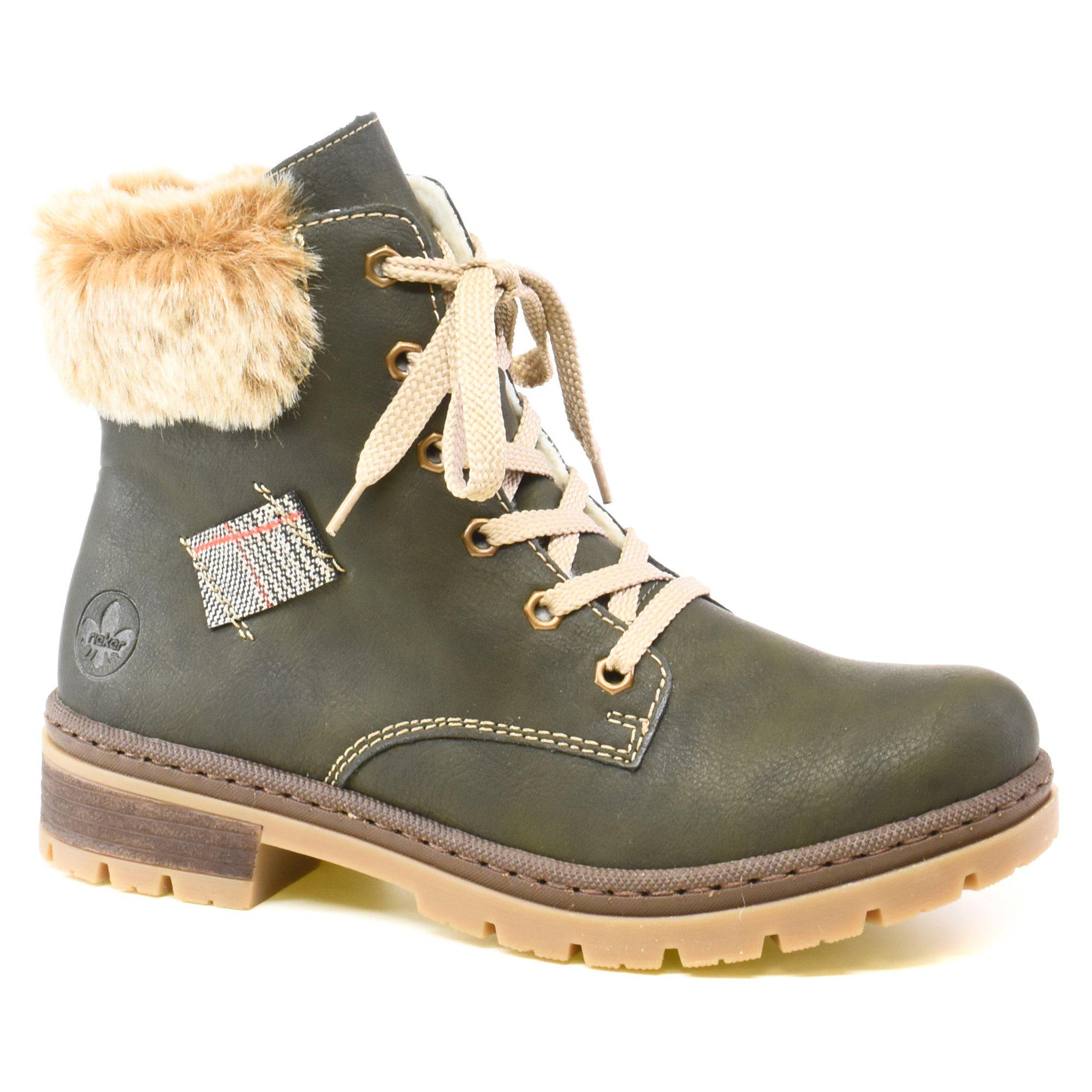 Ботинки зимние женские Rieker р. 37 Зеленый (013534-37)