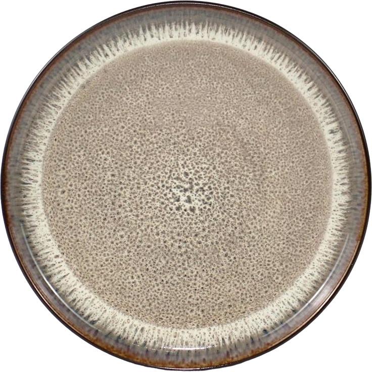 Тарелка обеденная Ardesto Bolzano 26,6 см Черный/Коричневый (AR2927BB)