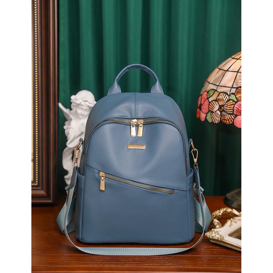 Рюкзак городской женский из искусственной кожи X326-3 Синий (DR016510)