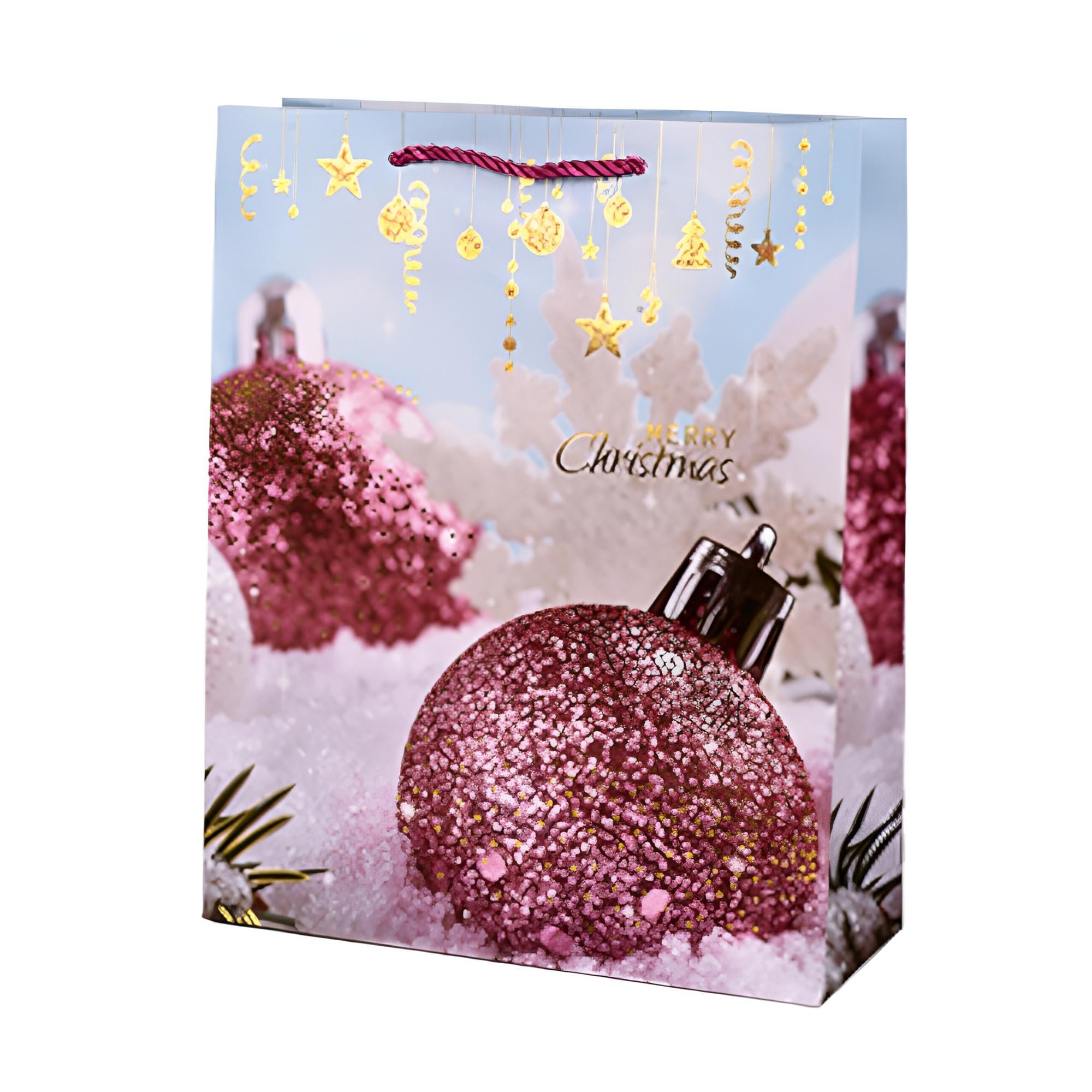 Подарочный пакет с ручками Christmas toys R98349-L 30х41,5х12 см Разноцветный (29596766)