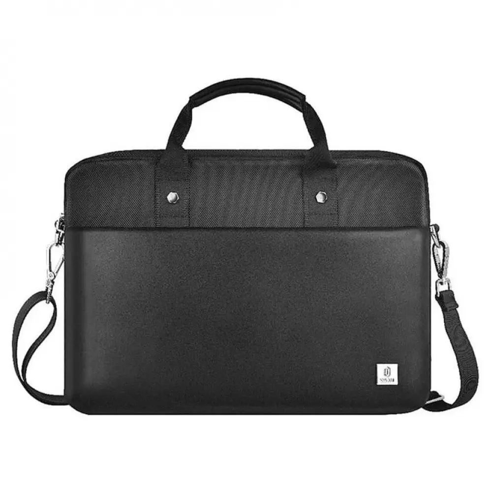 Сумка для ноутбуків WIWU Hali Laptop Bag 14" із поліестеру та екошкіри Чорний (53980) - фото 1