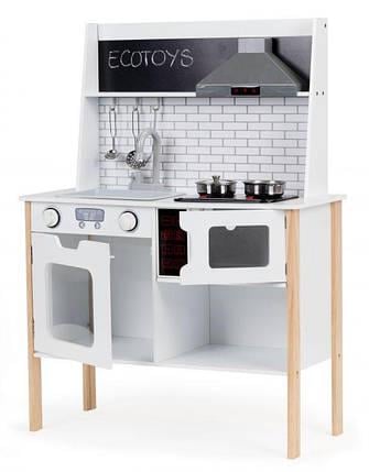 Кухня дерев'яна дитяча Ecotoys PLK537 звукові та світлові ефекти та аксесуари Кухня дерев'яна дитяча Ecotoys PLK537 звукові та світлові ефекти та аксесуари