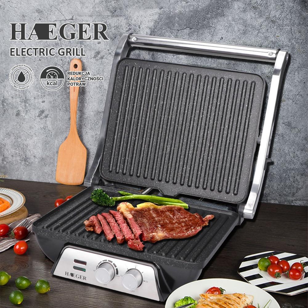 Гриль електричний контактний HAEGER HG-2684 - фото 3