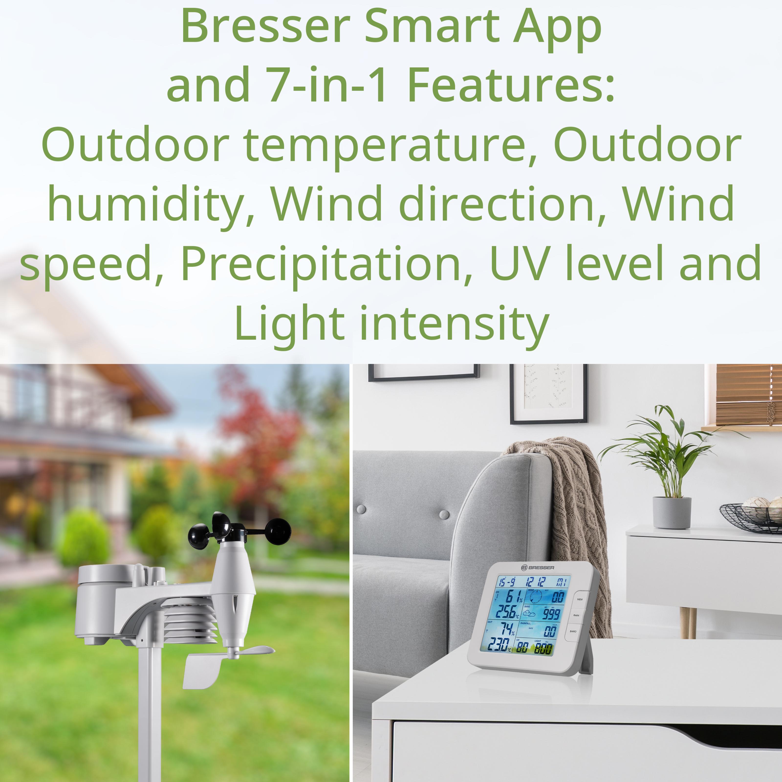 Метеостанция Bresser Smart Home 7в1 Weather Center Climate Connect (7003600GYE000) - фото 7