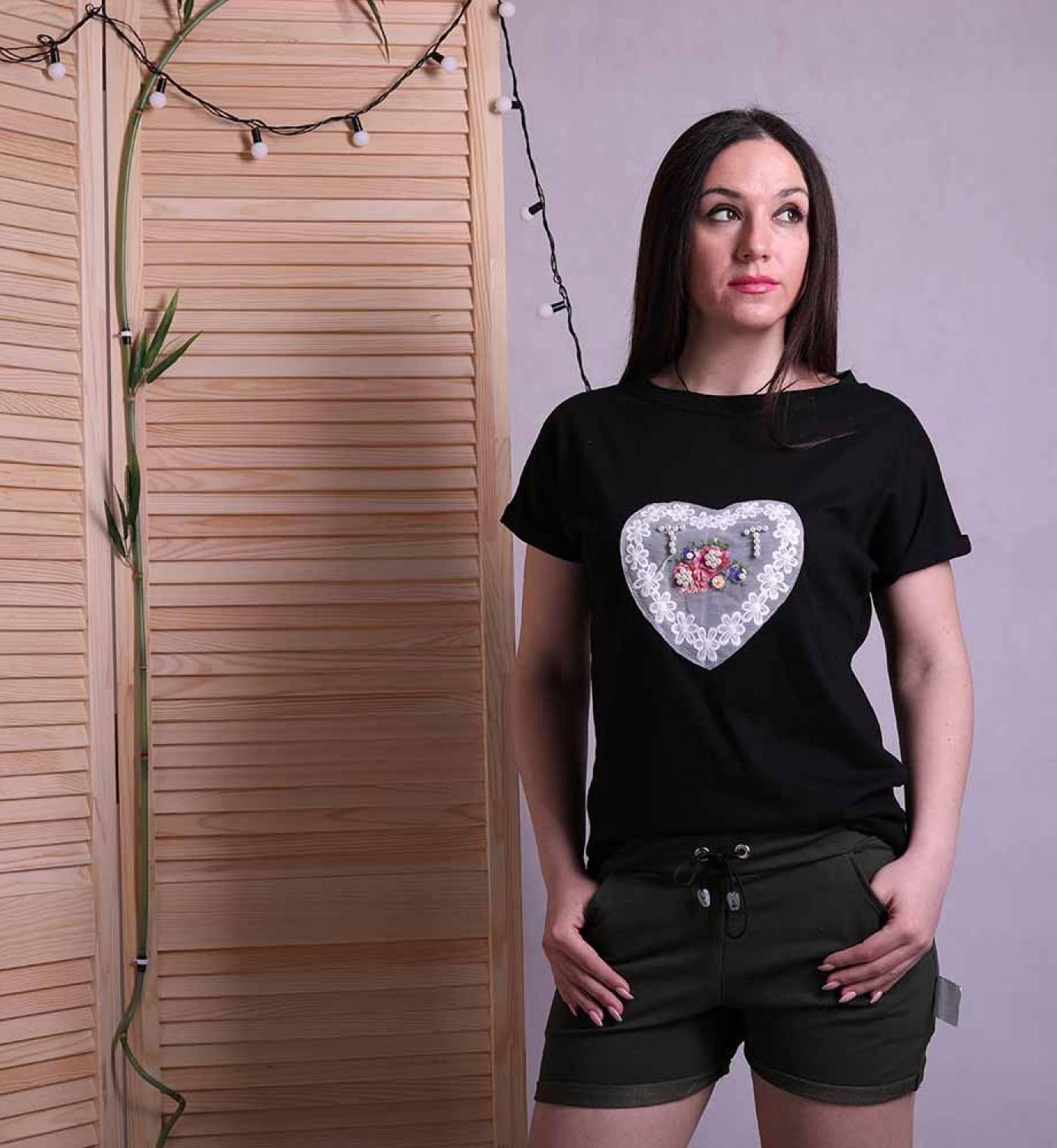 Футболка женская GO-IN TN-1576 р. 46-48 Черный