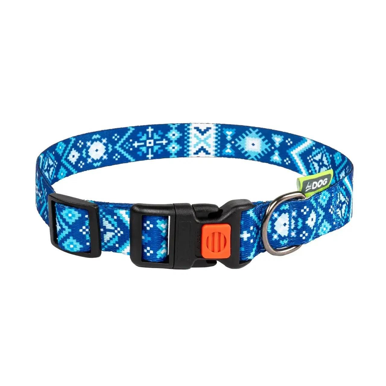 Нашийник ТМ Hi Dog Вишиванка для собаки XL ширина 25 мм обхват шиї 43-66 см Синій (105\1047) Нашийник ТМ Hi Dog Вишиванка для собаки XL ширина 25 мм обхват шиї 43-66 см Синій (105\1047)