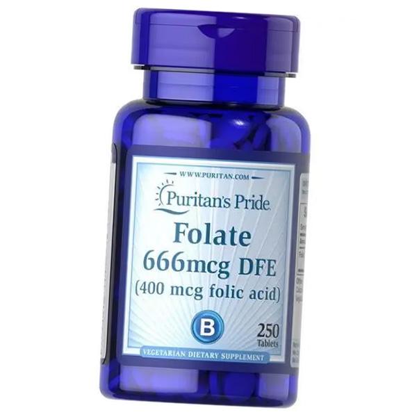 Фолат Puritan's Pride Folic Acid 400 250 таблеток (36367018)