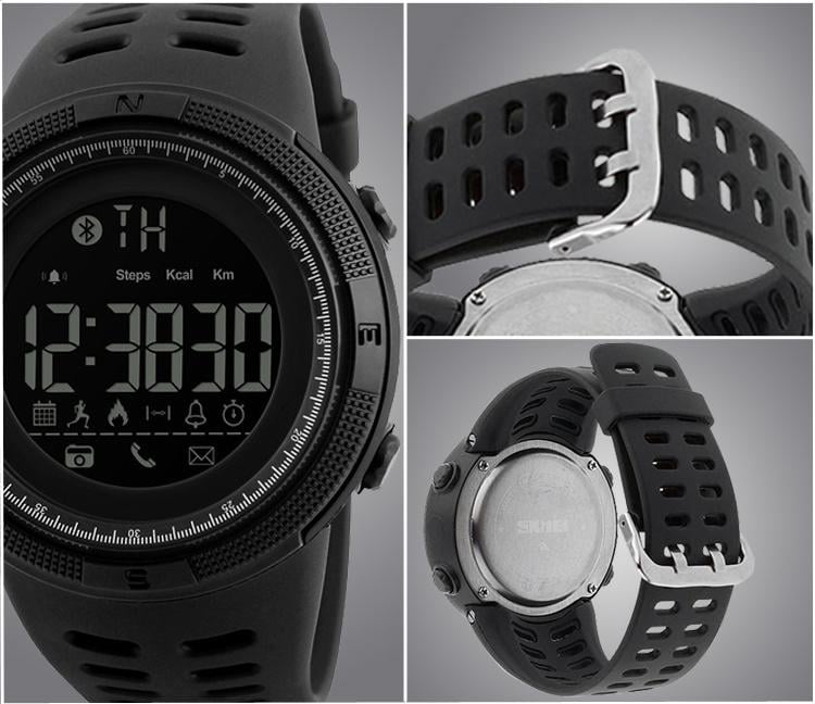 Наручний годинник Skmei Clever 1250 Чорний (1250 black) - фото 4 Наручний годинник Skmei Clever 1250 Чорний (1250 black) - фото 4